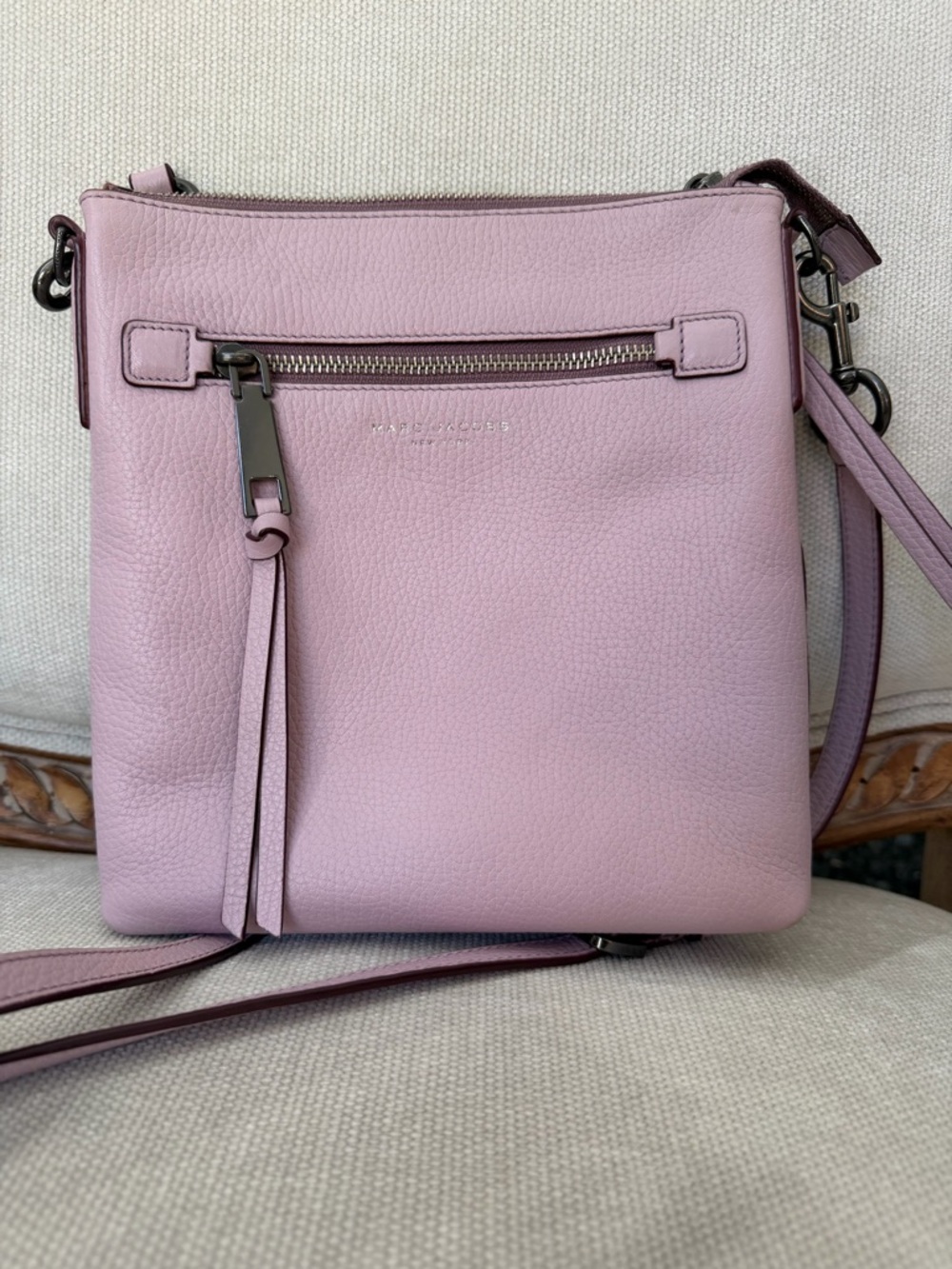 Marc Jacobs Pink/ lilac Leather Crossbody Bag
